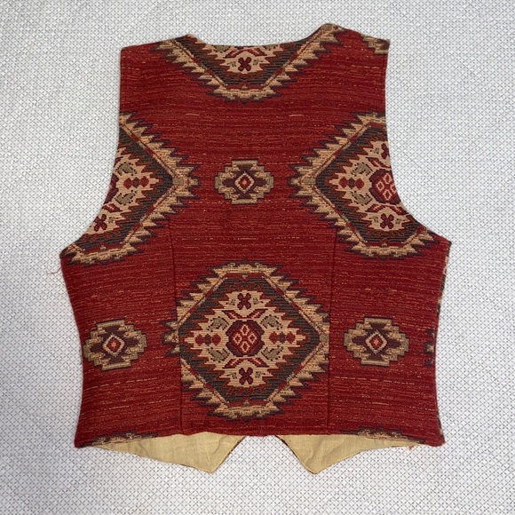 Vintage New Frontier Womens Med vest Cowgirl Western - Picture 3 of 6